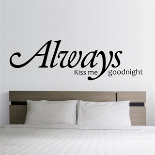Kyss meg alltid godnatt 1 - wallstickers