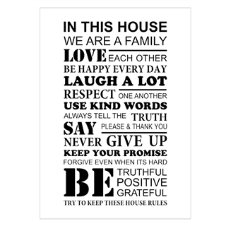 In this house - Plakat