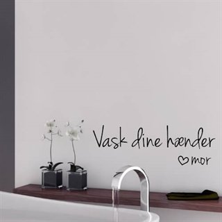 Vask hendene dine - wallstickers